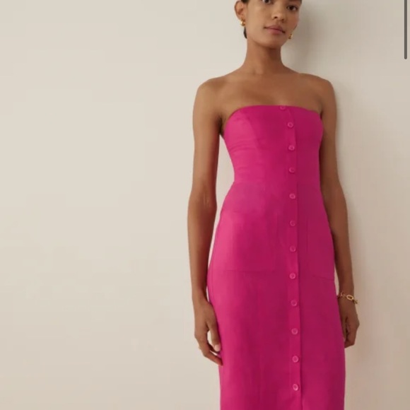 NWT Reformation Prescott Linen Dress US 0 - Picture 5 of 13